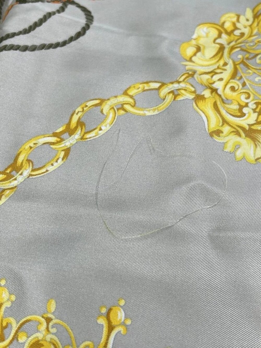 CELINE - Beige Gold Multi Scarf - Picture 6 of 6